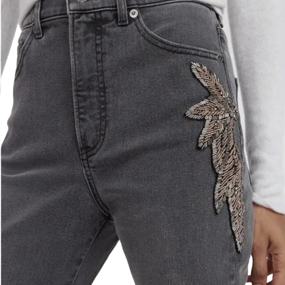 EXPRESS SLIM SUPER HIGH RISE STRETCH JEANS SIZE 14 - Picture 3 of 11